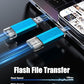 KOOTION USB C Flash Drive 32GB 2 in 1 OTG USB 3.0/Type C Thumb Drive Dual Drive USB C Memory Stick for Smartphone Laptop Tablet PC, Blue