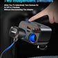 180W Retractable Car Charger Cigarette Lighter Splitter, 5 in 1 USB Fast Car Phone Charger with Retractable Cable 2 USB Ports, 2 Cigarette Lighter Socket with Separate Switch LED Voltmeter