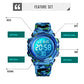 cofuo Kids Digital Watch for Boys Girls, Boys Watches Ages 3-17,Sport Outdoor Watch for Kid, 50M Waterproof Analog Multifunctional Chronograph LED Alarm Stopwatch Silicone Band, Kids Gift