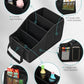 YOHOOLYO Car Seat Organizer Backseat Car Organizer with 4 Compartments, 4 Cup Holders and 7 Mesh Pockets for Front and Rear Seat, Black