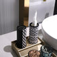 Winoo Design Small Car Tissues Holder - 4PK Modern Black Plastic & Resin Facial Tissues Cylinder - Fits Most Car Cup Holders - Travel Tissue Tubes Box Container