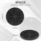 Alpmosn 4PCS Spider Web Car Coasters for Cup Holders, Halloween Funny Non-Slip Silicone Insert Ornaments Coasters, Automotive Cupholder Goth Accessories for Men & Women(Black)