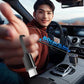 Retractable Car Charger with Starlight, 66W Starlight in Car roof 4 in 1 Retractable Car Phone Charger Adapter, Fast Charging USB C Cable, Compatible with iPhone 17/16/15/14/13/12