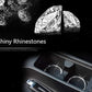 Car Cup Holder Coasters, Bling Cup Holder Insert Coaster Car Interior Accessories-2.75 inch Silicone Anti Slip Crystal Rhinestone Car Coaster-Universal (Pack of 2)