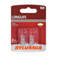 SYLVANIA - 168 Long Life Miniature - Bulb, Ideal for Interior Lighting - Map, Dome, Trunk, Cargo and License Plate (Contains 2 Bulbs)
