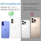 Camera Lens Protector for iPhone 16 and 16 Plus 3 Pack, Tempered Glass, Ultra HD, 9H Hardness, Anti-Scratch, Case Friendly, Easy to Install [No Affect on Night Shots]