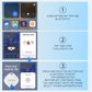 ANNNWZZD Tag 4 Pack Item Finders with Apple Find My APP (iOS Only) Help You Track Your Keys, Wallet, Luggage, Backpack, Super Lightweight [Apple MFi Certified]