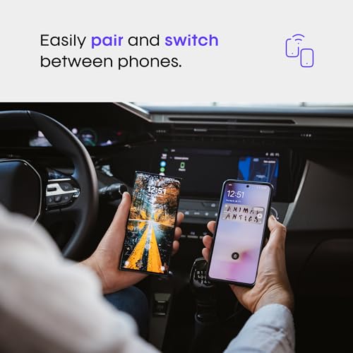AAWireless Two – Wireless Android Auto Adapter – Convert Factory Wired Android Auto to Wireless – Bluetooth & Wi-Fi Auto Connect – Easy Plug & Play – Multifunction Button – Made in Europe
