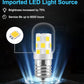 LED Microwave Light Bulb Under Hood 40W Equivalent-125V E17 Base for Whirlpool Microwave Light Bulb - 3W 400LM Dimmable Range Hood T7 Appliance Oven Light Bulbs, 2 Packs (2700K Warm White)