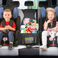 YOHOOLYO Car Seat Organizer Backseat Car Organizer with 4 Compartments, 4 Cup Holders and 7 Mesh Pockets for Front and Rear Seat, Black