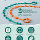 Toy Straps for Baby, 5pcs Adjustable Toy Holder for Stroller Accessories, Silicone Tether Pacifier Clip, No Throw Travel Essential Leash for High Chair, Car Seat (5-Pack)