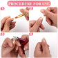 False Nail Clippers with Magnets Stainless Steel Nail Cutter for Acrylic Nail Nail Clippers with 15Pcs Small Magnets for Home Salon Nail Art (Pink)