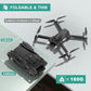 MSMV 4K Camera Drone for Adults Kids, Wireless RC Toys, Small Drone with Emergency Stop, One Button Return, Stable Altitude Hold, APP Control, 360° Flips, 2 Batteries & Carrying Case, Charcoal Black