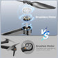 Drone with Camera for Kids Adults, Brushless RC Drone with Anti-Lost Alarm | One Key Takeoff/Landing, Propeller Guards, Voice Control, Foldable Design, Beginner Friendly Gift for Kids and Boys