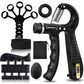 5-Pack Grip Strength Trainer Set – Hand Grippers, Finger Trainer, Forearm Strengthener & Grip Ball