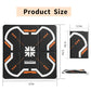 Drone Landing Pad 17" Foldable | High Visibility Weighted Non-Slip Waterproof Double Sided Drone Pad with Portable Design for DJI Mini Air and Mavic FPV