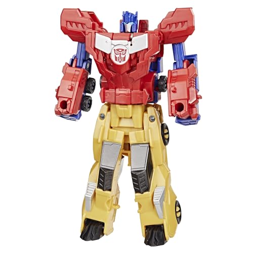 Transformers Crash & Combine Heroes, 3.75-Inch Converting Bumblebee and Optimus  Action Figures, Robot Toys for Kids 6 and Up ( Exclusive)