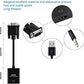 ONTEN VGA to HDMI, 1080P Adapter (Male to Female) for Computer, Desktop, Laptop, PC, Monitor, Projector, HDTV with Audio Cable and USB Cable (1 Pcs)