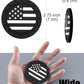 Car Cup Holder Coasters 4 Pack - American Flag 2.75 Inch Anti Slip Shockproof Drink Mat - Vehicle Interior Decor Accessories Black