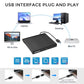 External DVD Drive USB 3.0 Type-C Portable CD DVD Player for Laptop +/-RW Disk Drive CD ROM Burner Writer CD/DVD Burner Reader Compatible with Desktop Windows Linux OS Apple MacBook