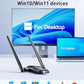 Wireless USB WiFi Adapter for PC - Nineplus 1300Mbps Dual 5Dbi Antennas 5G/2.4G WiFi Adapter for Desktop PC Laptop Windows11/10/8/7/Vista/XP, Wireless Adapters for Desktop Computer Network Adapters