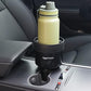Basics Car Cup Holder Expander with Adjustable Base, Securely Holds Large Bottles 3.4 to 3.8 in Diameter, Compatible with Yeti, Hydro Flask, Easy Installation, Black