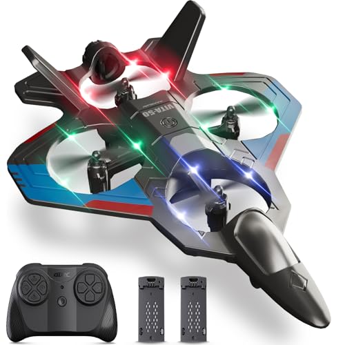 4DRC RC Planes Remote Control Airplanes for Kids, Foam Remote Control Planes for Kids Adults Beginners, Remote Control Helicopter Fighter Jet Drones for Kids Adults, 360° Flip Easy to Fly