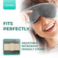 MyHalos® Heated Eye Mask for Dry Eyes - Steam Warm Compress for Eyes - Remove Styes, Chalazion Therapy Warming and Heating Pad Hot Compress - Moist Heat Mask for Blepharitis & MGD - FSA|HSA Eligible