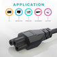 5FT 3 Prong AC Power Cord – Universal Laptop Cable NEMA 5-15P to C5 for Dell, HP, Lenovo, Asus, Acer, Toshiba, Sony