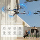 Drone with Camera for Kids Adults, Brushless RC Drone with Anti-Lost Alarm | One Key Takeoff/Landing, Propeller Guards, Voice Control, Foldable Design, Beginner Friendly Gift for Kids and Boys