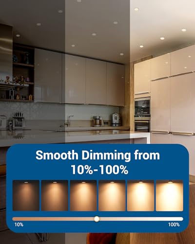 DEWENWILS 10-Pack GU10 LED Bulb Dimmable, 3000K Warm White GU10 Bulb Replacement for Track Lighting, 500LM, 7W(50W Equivalent) LED Light Bulb for Kitchen, Range Hood, Living Room, Bedroom