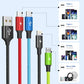 Cruise Essentials 2026 4 in 1 Multi Charging Cable [2Pack 5FT], Tangle Free USB C Car Charger Cable, Nylon Braided Charging Cords for Multiple Devices, Travel Essentials Car Accessories