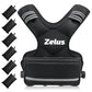 ZELUS Weighted Vest for Men and Women | 4-10lb/11-20lb/20-32lb Vest with 6 Ironsand Weights for Home Workouts | Adjustable Body Weight Vest Exercise Set for Cardio and Strength Training