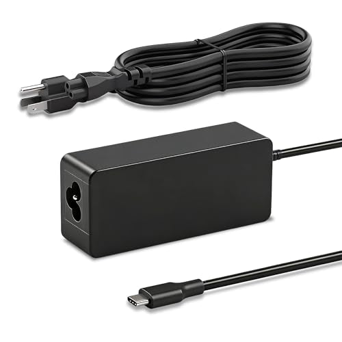 45W USB C Charger Compatible with Hp Dell Lenovo Acer chromebook Asus Samsung Sony Charger Fast Charging Type C HP Spectre X360 13 Elite X2 AC Adapter Power Cord Supply