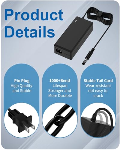 for Samsung Monitor Power Cord DC 14V 4A for Samsung SyncMaster 32” 27" 24" 22" 23" 20" 19" 18" 17" 15” Screen LED LCD TFT Monitor TV Power Supply Cord