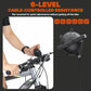 Sportneer Bike Trainer - Magnetic Stationary Bike Stand for 26-28" & 700C Wheels - Adjustable 6 Level Resistance Bike Trainer Stand for Indoor Riding with Quick Release Lever & Front Wheel Riser Block