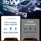 LISEN 96W 4 in 1 Retractable Car Charger with USB C & Lightning Cable for iPhone 17 Pro Max 16 15 14 13 12, Samsung Galaxy S25 S24, Android - Fast Charging Cigarette Lighter Adapter
