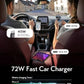 LISEN Retractable Car Charger USB C, [Upgraded 72W Max] | Car Accessories，Gifts for Men Women Him Her Car Charger for iPhone/Android Truck RV Electronics