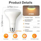 TJOY 12 Pack BR30 Flood Light Bulb Indoor, 65W Equivalent Dimmable Led Recessed Lights Bulb, 2700K Soft Warm White, E26 Base Bulbs for Kitchen Ceiling, Recessed Can, Replacement Incandescent, 9W,800LM