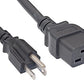 NEMA 5-15P to IEC 320 C19 Power Cord Extension, 14AWG, 15A 125V, 6ft – For IEC C19 Inlet Equipment Only (Not C13 / Not 20A Devices)