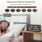 DreamSky Wooden Digital Alarm Clock for Bedroom - Loud Alarm Clock for Heavy Sleepers with Volume Control, Desk Clocks for Living Room with Large Numbers, Dimmer, DST, Wood Decor (Plug in Clock)