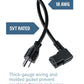 C2G 6FT Premium 90 Degree Replacement AC Power Cord - Durable Power Cable for TV, Computer, Monitor, Appliance & More (24240)