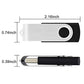 Aiibe 5 Pack 64GB USB Flash Drive 64 GB Flash Drives Thumb Drive Swivel USB Stick USB 2.0 Pen Drive (64G, 5 Mixed Colors: Black Red Yellow White Purple)