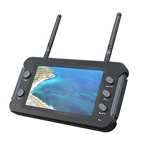 SoloGood FPV Monitor 4.3inch with DVR 5.8Ghz 40CH 800 x 480 IPS Drone Receiver Monitor for FPV Drone RC Cars