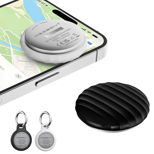 Air Tracker Tag - 2 Pack [Apple MFi Certified] Bluetooth Trackers Works with Apple Find My (iOS Only) - IP67 Waterproof Item Finders | Track Keys, Wallet, Luggage, Backpack