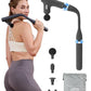 3-in-1 Detachable Massage Gun Deep Tissue, Ergonomic Extension Handle Back Massager for Pain Relief, Portable Percussion Muscle Massager for Shoulder, Thigh, Waist & Neck, FSA-HSA Eligible
