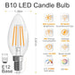 E12 Candelabra Bulb 40 watt Equivalent, E12 LED Bulb Dimmable Chandelier Light Bulbs, B10 Candle Light Bulbs 2700K Soft White, 90+CRI, 400LM, Clear Glass, 12 Pack