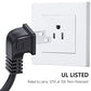 TV Power Cord Compatible with Samsung TV, Ancable 12-Feet 90 Degree Angled 18AWG 2-Prong to L-Shaped C7 Power Cord Compatible with Samsung Philips Toshiba LG Sony Sharp Panasonic Vizio LED T V Sky Box