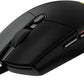 Logitech G203 Wired Gaming Mouse, 8,000 DPI, Rainbow Optical Effect LIGHTSYNC RGB, 6 Programmable Buttons, On-Board Memory, Screen Mapping, PC/Mac Computer and Laptop Compatible - Black