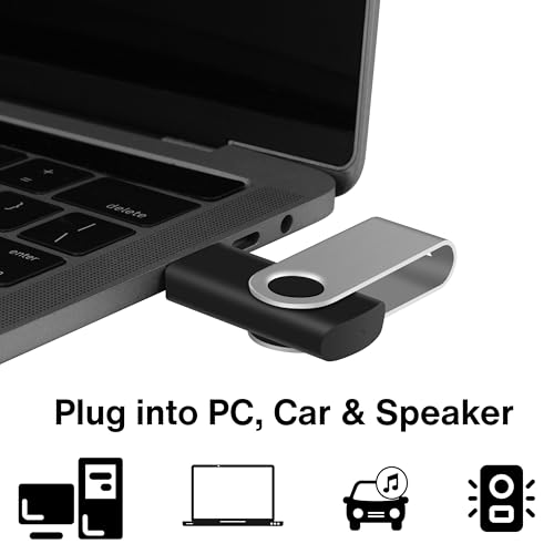 Enfain 16GB USB 2.0 Flash Drive 10 Pack | 160GB Total Swivel Thumb Drives with Labels for Office, School & Bulk Data Storage (Black)